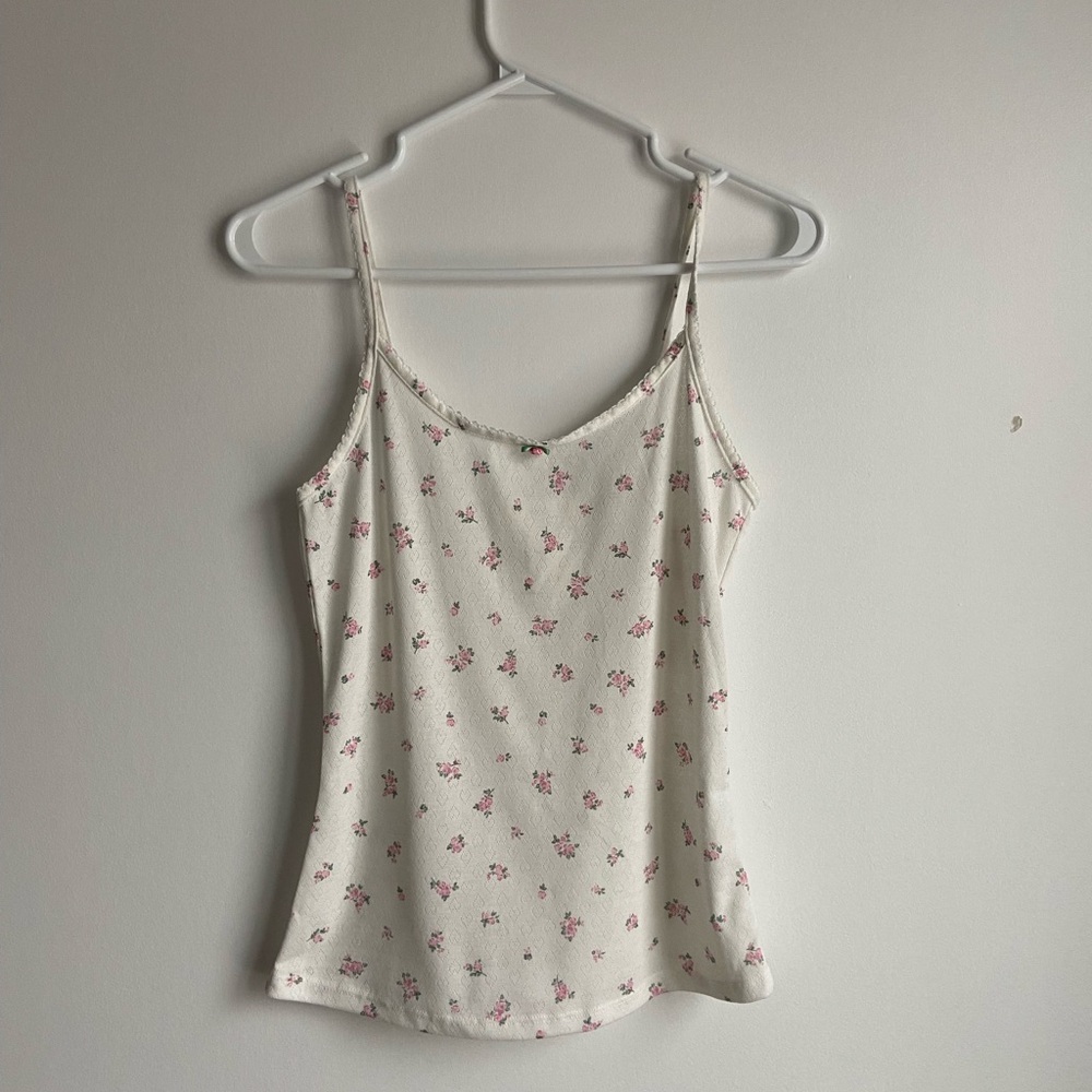 Laura Ashley Floral White Camisole